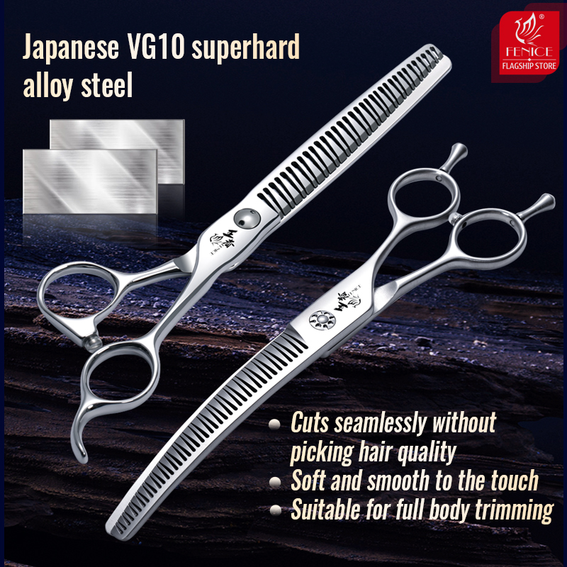 Fenice 7 Inch 3D Gradiënt Trac - Grooming Scissors recensie en prijs
