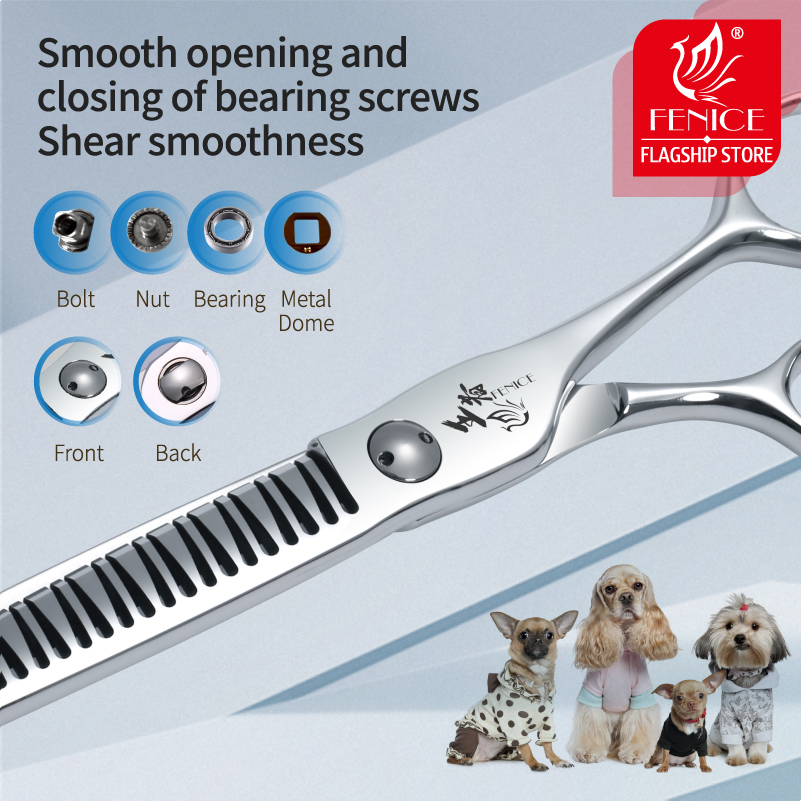 Fenice 7 Inch 3D Gradiënt Trac - Grooming Scissors recensie en prijs